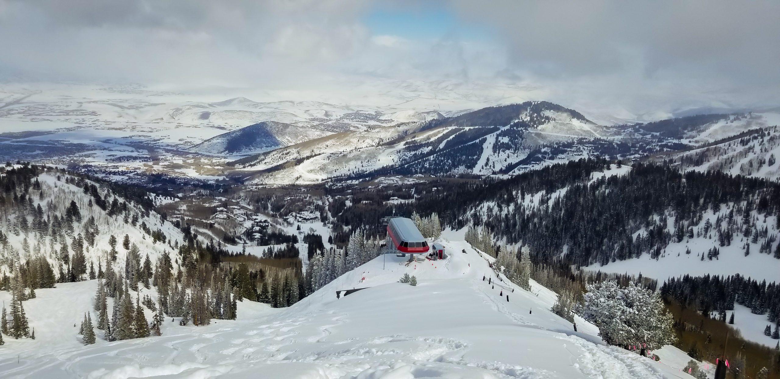 View from top of Park City - Top 5 Ski Resort in Utah.